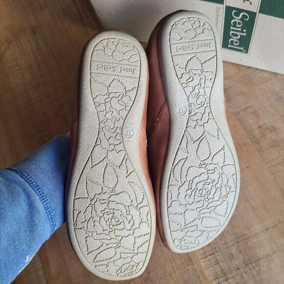 Josef Seibel Fiona 45 Womens 37 Brown Leather Flat SAMPLE US 6-6.5 - Picture 5 of 7